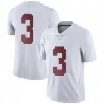 NCAA Youth Alabama Crimson Tide #3 Daniel Wright Stitched College Nike Authentic No Name White Football Jersey EH17B27RN